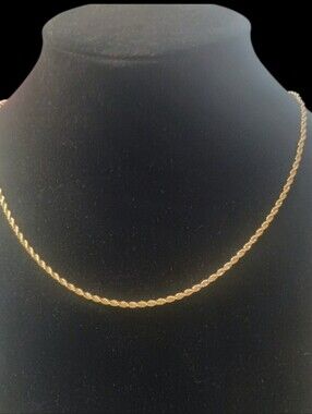 18K Italian Gold-Filled 2.5mm Rope Chain